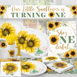 *Sunflower 1st Birthday Pack for 16